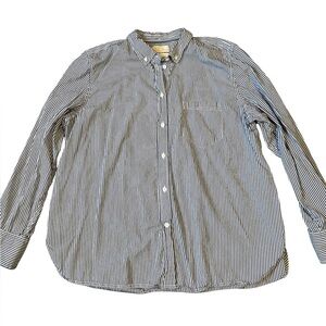 J. Crew blue/white striped dress shirt